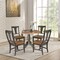 International Concepts Round Round 42 in. Dual Drop Leaf Dining Table with 4 Panel Back Chairs  in Hickory/Washed Coal K45-42DPT-C110-4 - alternate 8